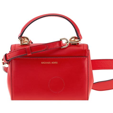 michael kors red leather crossbody bag|michael kors extra small crossbody.